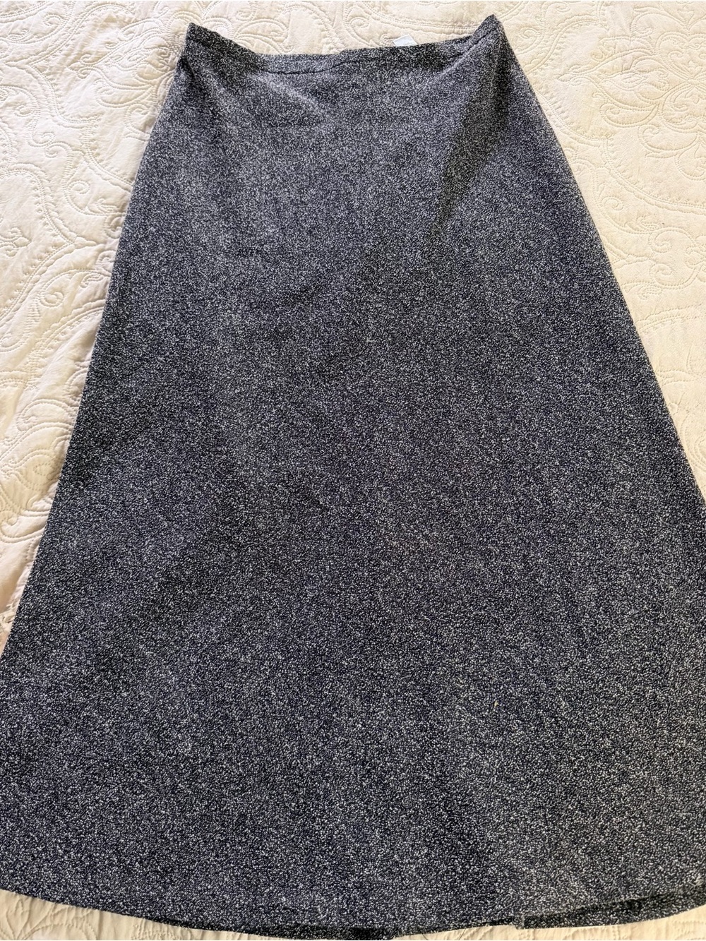 Spiegel Black and Silver Sparkle A-Line Skirt